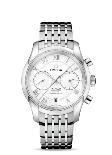 Omega De Ville Co-Axial 42 Chronograph Stainless Steel / Silver / Bracelet